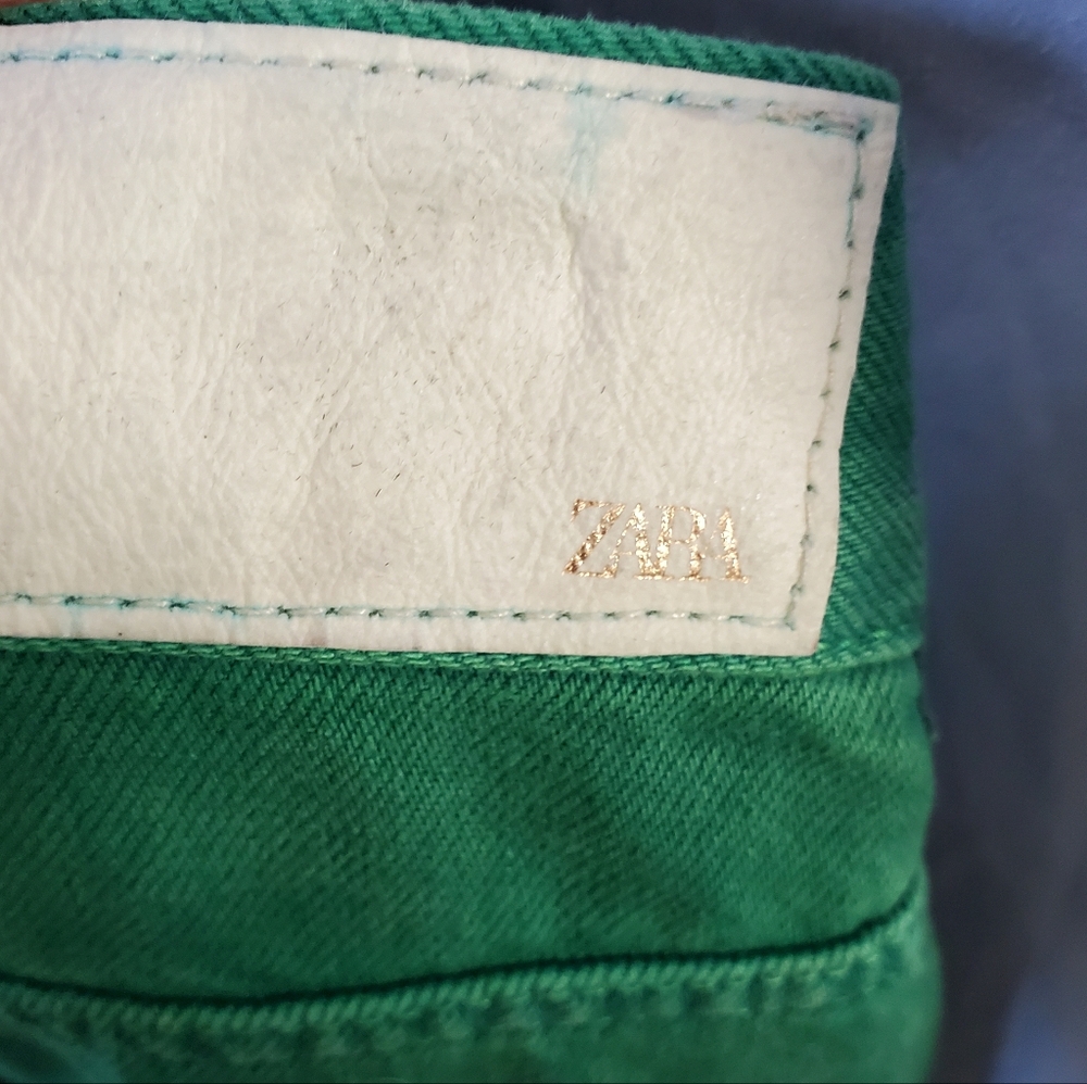 Zara Green Women's 5 Pocket Jeans Size US 8 - Picture 10 of 10